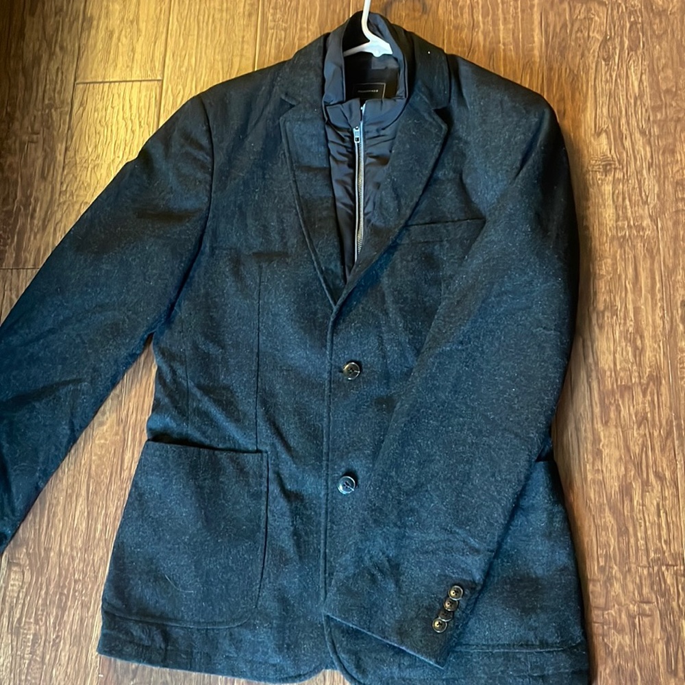 (M) 7 diamonds pea coat jacket